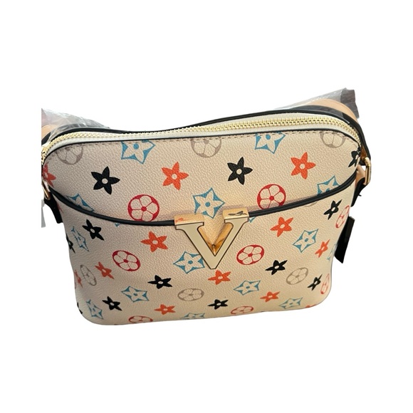 Elegant Multicolor Crossbody Bag with wallet - Picture 10 of 13